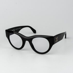 Off-White STYLE 13 Women Eyeglasses Black Round OERJ013 1000 NEW AUTHENTIC